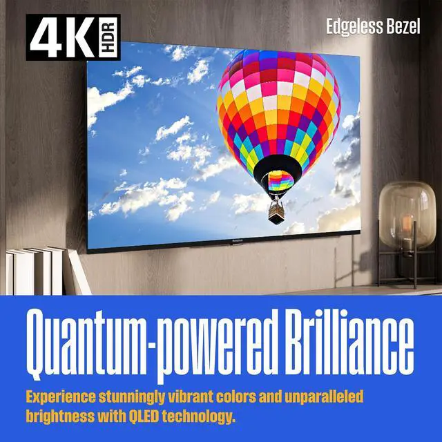 Alt view image 2 of 5 - Westinghouse Roku TV - 55 Inch Smart TV, 4K UHD QLED Television w/HDR 10+, Dolby Vision, Wi-Fi & Mobile App Connectivity, Flat Screen Compatible w/Apple HomeKit, Alexa, & Google Assistant