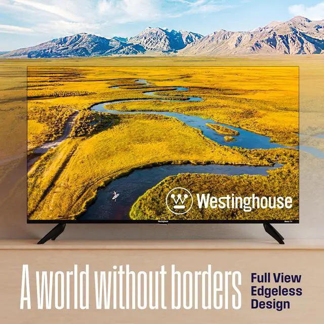 Alt view image 3 of 5 - Westinghouse Roku TV - 55 Inch Smart TV, 4K UHD QLED Television w/HDR 10+, Dolby Vision, Wi-Fi & Mobile App Connectivity, Flat Screen Compatible w/Apple HomeKit, Alexa, & Google Assistant