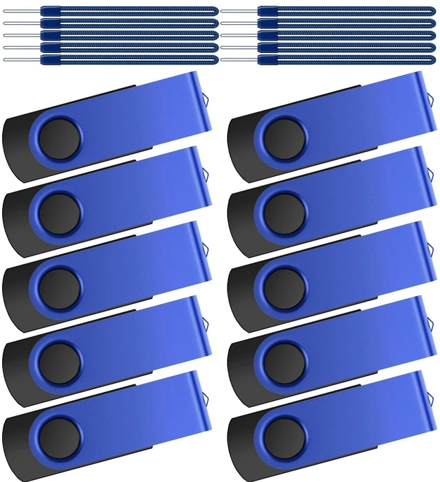 Main image of USB Drive 64GB 10 Pack USB Flash Drives Bulk, Kepmem Metal Thumb Drive