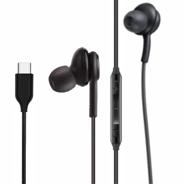 Main image of 2026 Completely Upgraded Version Earbuds Stereo in-Ear Headphones 3-Year Warranty for Samsung Galaxy S25 S24 S23 S22 S21 S20, Note 10, 10+ with Microphone and Volume Remote Type-C Connector-Blac
