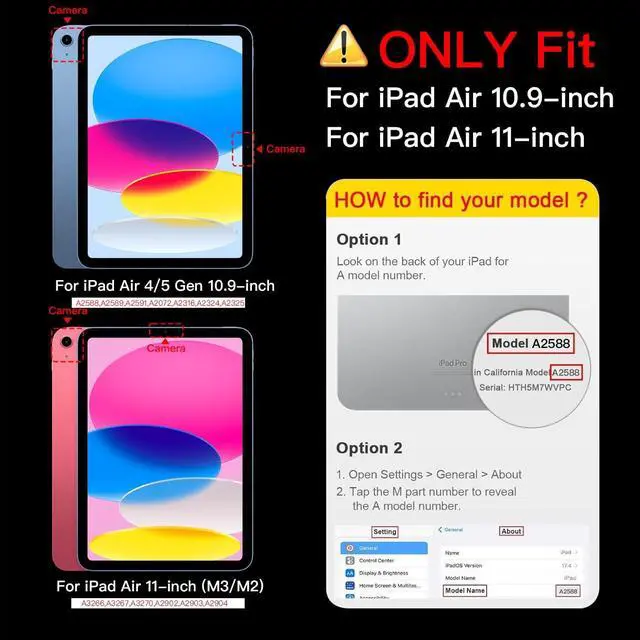 Alt view image 2 of 5 - Teryeefi for iPad Air 11-Inch Case M4 (2026) M3 (2025) / M2 (2024) & iPad Air 4th/5th Generation, iPad Pro 11 in 4th/3rd/2nd/1st - Clear Back Cover with Pencil Holder Auto Wake/Sleep (Cute Bows)