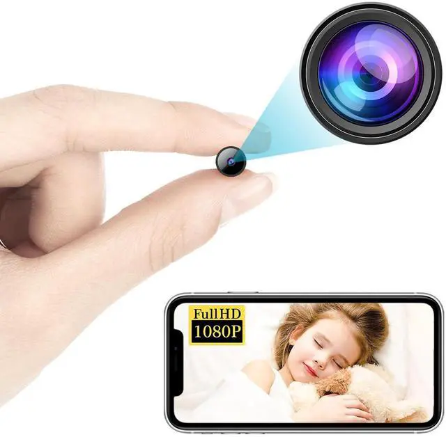 Main image of Small Wireless WiFi IP Camera, Concealed Portable Camera,HD1080P Video Recording Live Feed,Baby Monitor Camera with Night Vision,Motion Detection,Cloud Storage for Remote Security Outdoor/Indoo