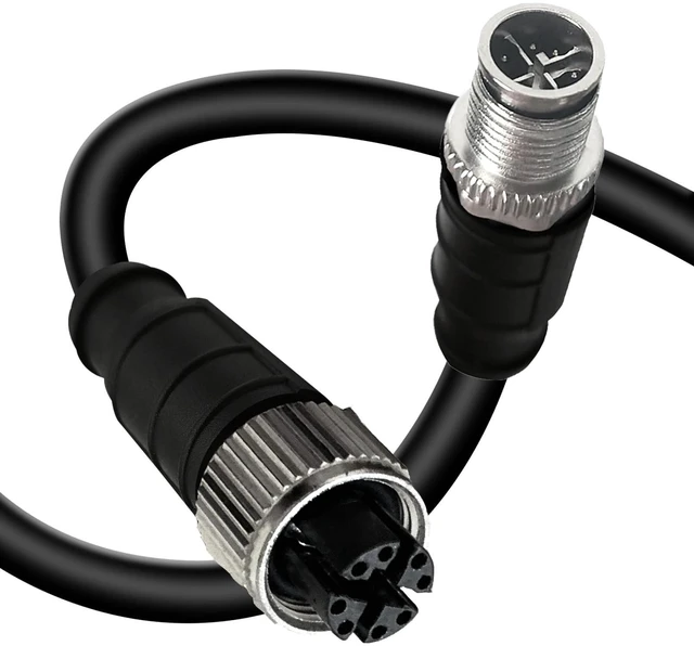 Main image of GEOAOBLE 9.9Ft M12 8 Pin X Code Male to 8 Pin X Code Female Industrial Ethernet Cable High Flexible Shielded CAT6A Ethernet Cable for Industrial Camera Automation Application 3M