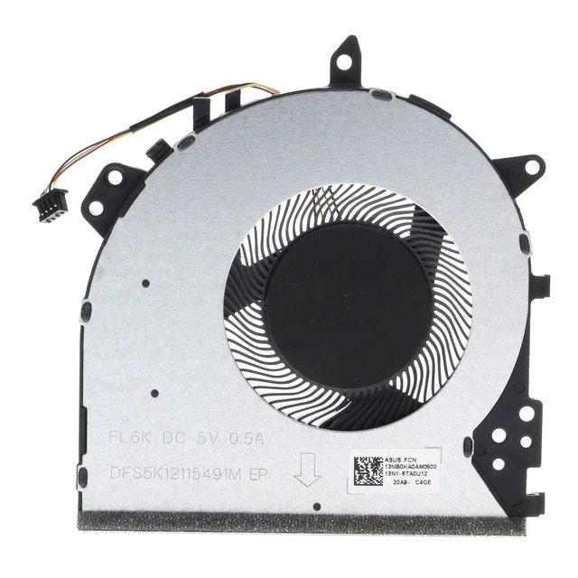 Alt view image 2 of 4 - CPU Cooling Fan for ASUS VIVOBOOK X512DA X512UA X512UF X512DK X512FA X512FB X512UB F512UA F512FA F512DA A512FA A512FB A512UA K512FA K542UF 13NB0KA0AM0802