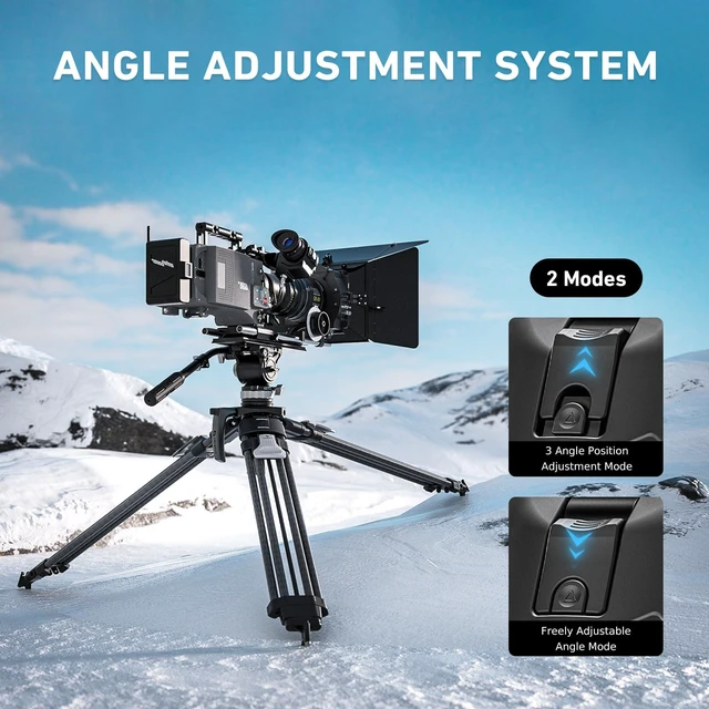 Alt view image 5 of 5 - Leofoto Professional Carbon Fiber Video Tripod with 360 Fluid Head, One Button Quick Height Adjust 38cm-172cm, 6-Leg Stable Camera Tripod for Wildlife Shooting, Long Lens Photography, Travel