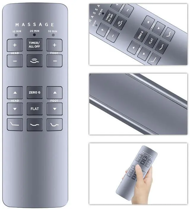 Alt view image 2 of 5 - HZIME New Replacement RF258C 77391 Remote Control Compatible for Serta Motion Perfect II and III Adjustable Bed