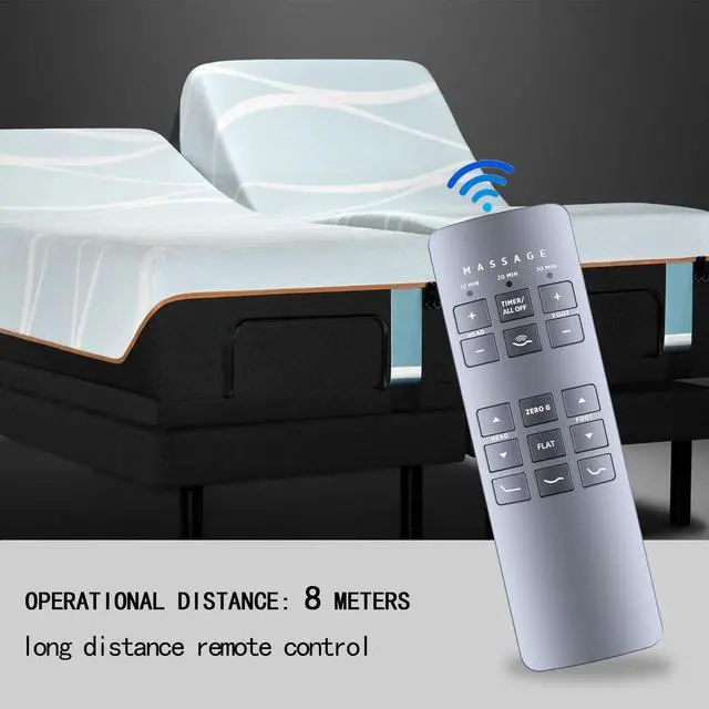 Alt view image 4 of 5 - HZIME New Replacement RF258C 77391 Remote Control Compatible for Serta Motion Perfect II and III Adjustable Bed