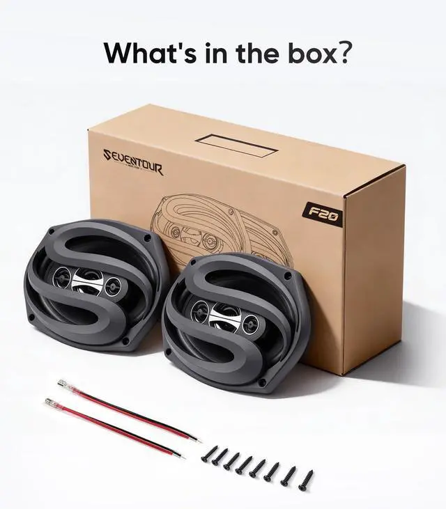 Alt view image 5 of 5 - Seventour 6x9 4-Way Car Audio Door Speakers (Pair),350 Watts max Power,Full Range,Tweeters,Coaxial,Enhanced Sound,High-Efficiency Speaker for Cars/Truck,Great OEM Car Audio Upgrade (6x9 350 Watts)