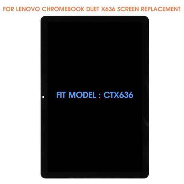 Alt view image 2 of 5 - Screen Replacement for Lenovo Chromebook Duet X636 LCD Display CT-X636F CT-X636N Digitizer for Lenovo CT-X636 Touch Screen Panel Full Assembly with Tools (Black,10.1 inch)
