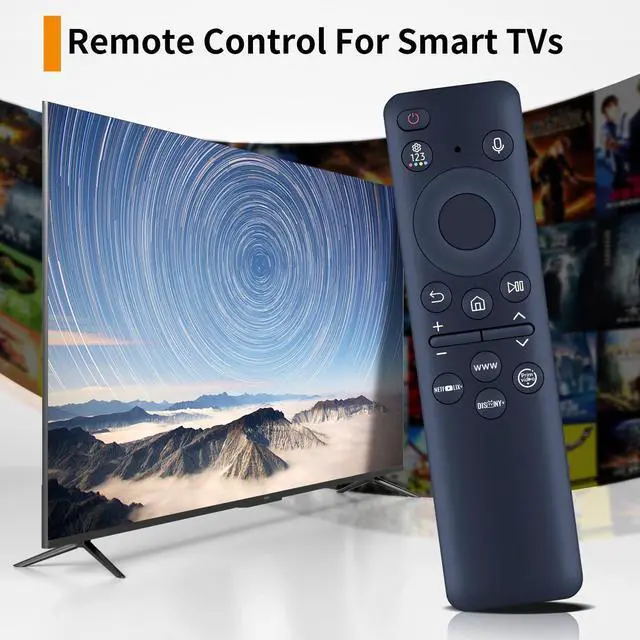 Alt view image 2 of 5 - New Replacement BN59-01432J Voice Solar Remote Control Compatible for Samsung Smart TV QN55Q60C QN65Q60C QN32Q60C QN43Q60C UN50CU8000 QN55Q70C QN65Q70C, for Remote BN59-01432A BN59-01432J BN59-0
