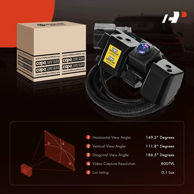 Alt view image 2 of 5 - A-Premium Rear View Backup Camera Compatible with Chevy & GMC