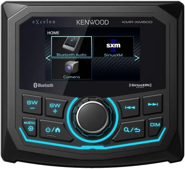 Alt view image 2 of 5 - Kenwood KMR-XM500 eXcelon Marine & Motorsport Waterproof Digital Media Receiver with Corrosion Resistance & Bluetooth