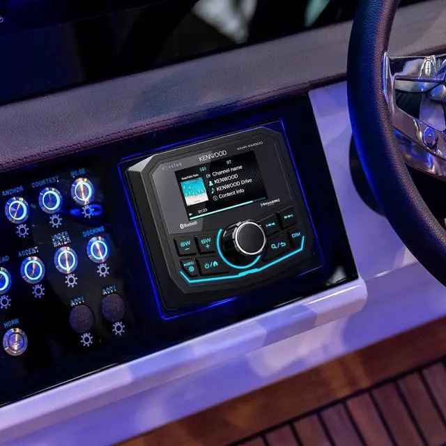 Alt view image 3 of 5 - Kenwood KMR-XM500 eXcelon Marine & Motorsport Waterproof Digital Media Receiver with Corrosion Resistance & Bluetooth