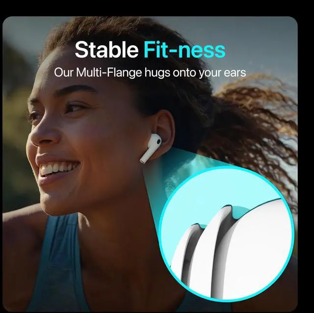 Alt view image 4 of 5 - Premium Multi-Flange Eartips for AirPods Pro 1&2 (Medium) Always Fits, Never Slips