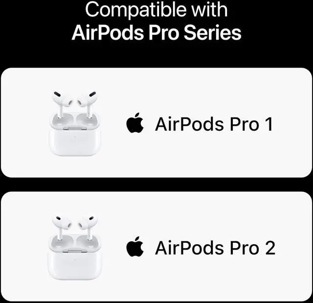 Alt view image 5 of 5 - Premium Multi-Flange Eartips for AirPods Pro 1&2 (Medium) Always Fits, Never Slips