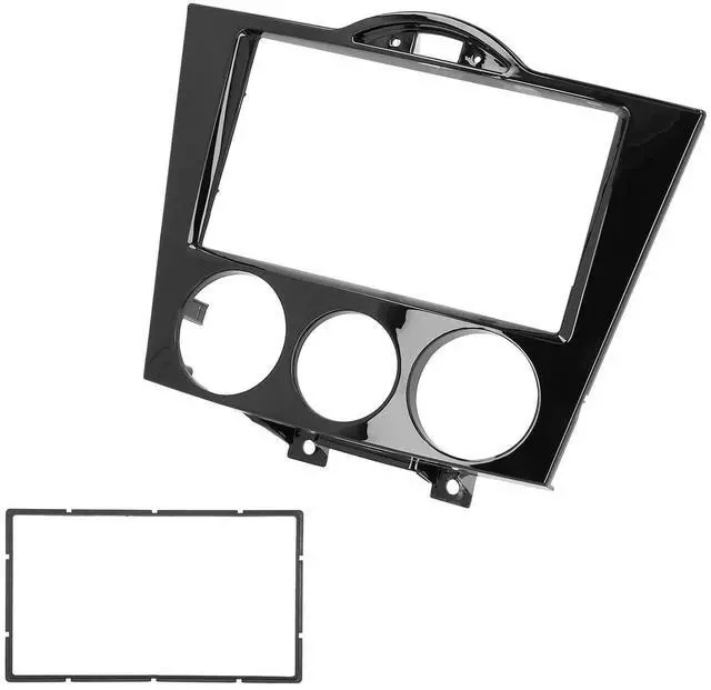 Alt view image 2 of 5 - 2Din Radio Stereo Fascia Frame Dash Cd Panel Trim Replacement For Rx-8 2003-2008,Car Interior And Exterior Decoration Modification