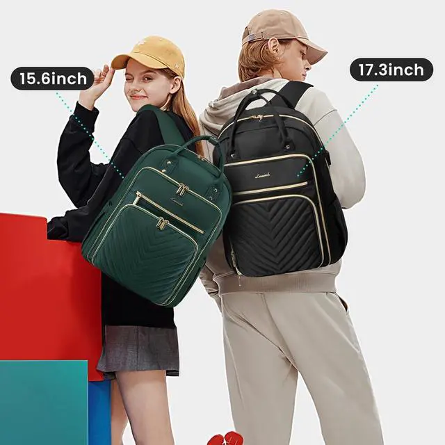 Alt view image 5 of 5 - LOVEVOOK Laptop Backpack for Women, Water Resistant Travel Work Backpacks Purse Stylish Business Teacher Nurse Computer
