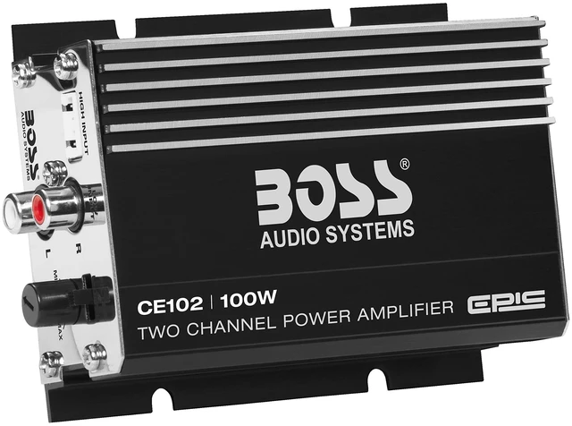 Alt view image 2 of 5 - BOSS Audio Systems CE102 2 Channel 100 Output Car Amplifier