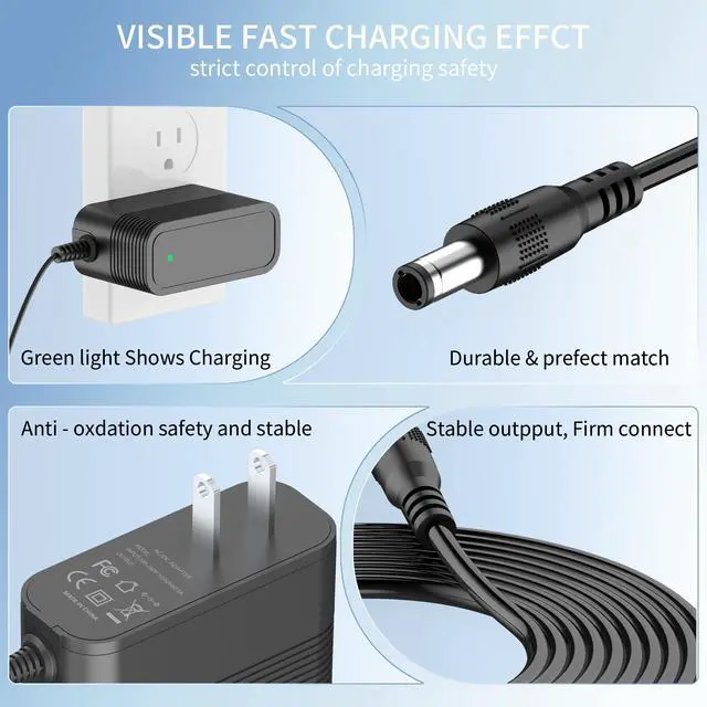 Alt view image 3 of 5 - 12V Charger for Electric Lunch Box Replacement for LunchEAZE Gen 1 & Gen 2 Cordless Heated & Electric Lunch Box Adapter Charger