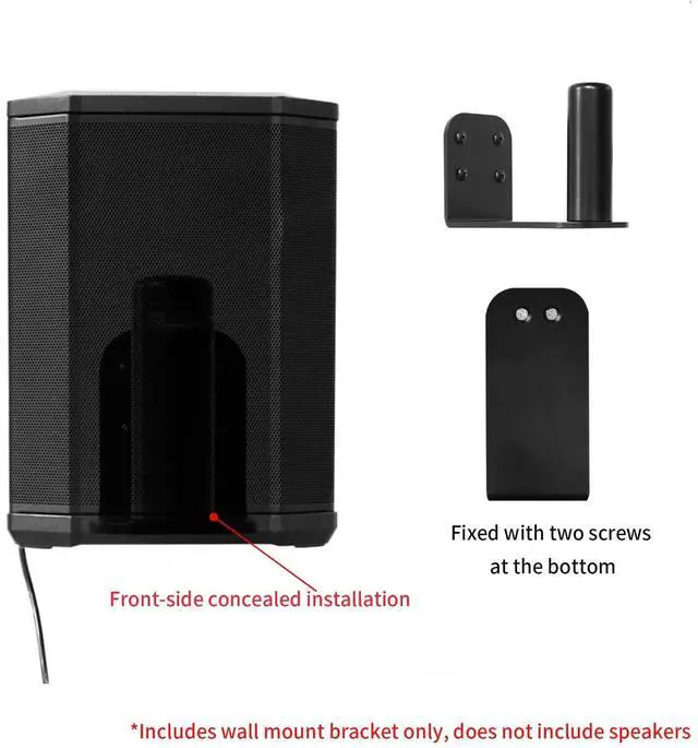Alt view image 2 of 5 - SZZCNOX S1 Pro/S1 Pro+ Speaker Stand Wall Mount Bracket, Metal Wall Hanging Bracket, Wireless Bluetooth Speaker Hidden Wall Mounting Holder for Bose S1 Pro/S1 Pro + Home Theater Sound System
