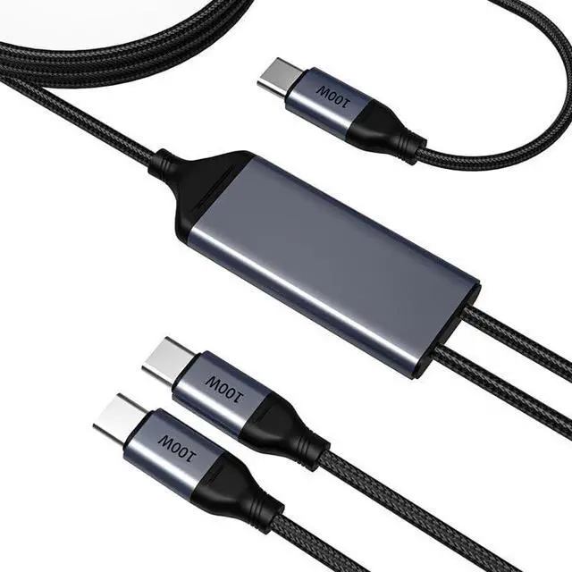 Alt view image 4 of 5 - OMNIHIL 3.2FT USB-C Splitter Cable Compatible with Goal Zero Sherpa 100PD Power Bank