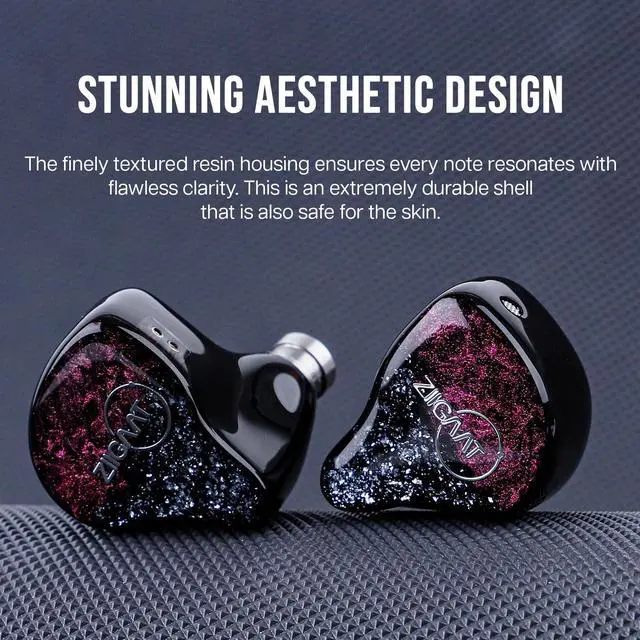 Alt view image 4 of 5 - Linsoul ZiiGaat Odyssey InEar Monitor, 1DD+3BA Hybrid IEM Earphone, Wired Gaming Earbuds, Professional Sound Isolating Inner-ear Monitors with Detachable IEM Cable for Bass-lovers Musician Audiophile