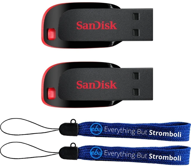Main image of SanDisk USB 2.0 Cruzer Blade Type-A 2 Pack 64GB Flash Drive Pen Drive