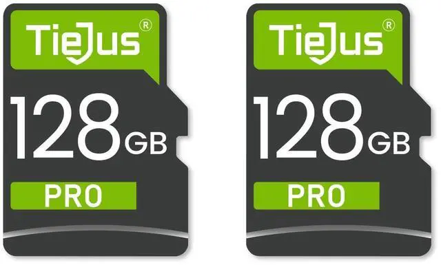 Main image of TIEJUS 2 Packs 128GB SD Card for Security Camera, Memory Card Full HD Video Compatible with Digital Camera