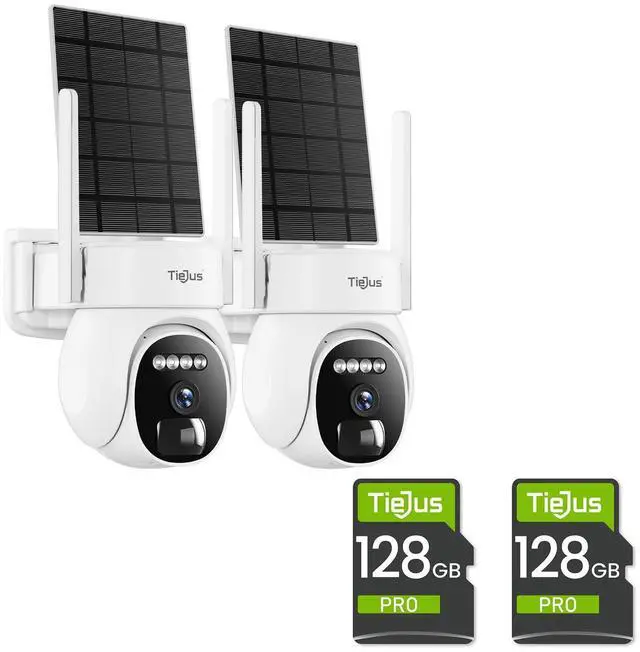 Alt view image 3 of 5 - TIEJUS 2 Packs 128GB SD Card for Security Camera, Memory Card Full HD Video Compatible with Digital Camera