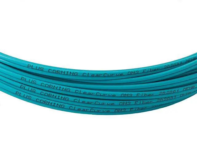 Alt view image 4 of 4 - SpeedyFiberTX - 1-Pack 100 Feet Multimode 10G OM3 50/125 Fiber Patch Cable, Duplex LC to LC, Slim Zipcord Fire Retardant Plenum OFNP Cable Jacket