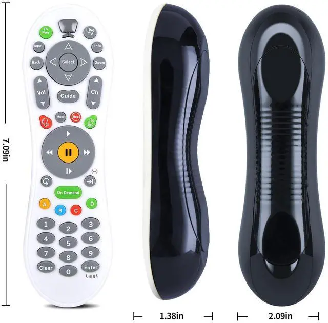 Alt view image 3 of 3 - HZIME New Replacement Remote Control Compatible for TiVo MEDIACOM (IR and RF) RCN TIVO SMLD-00266-000 URC-7020BC0-XXXX-R RC30 1-1 URC-7020BC0-0626-R C174901