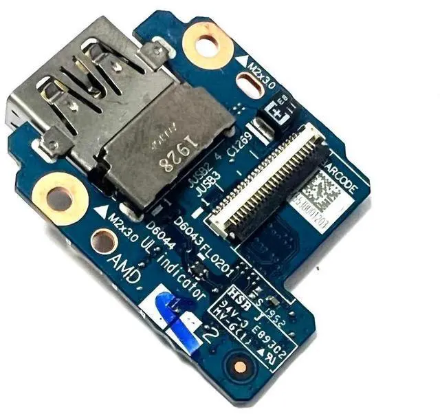 Alt view image 4 of 5 - Zahara USB Board Sub Card Without Cable Replacement for Lenovo ThinkPad T14s 20UH GX3A5 5C50S73052 NS-C791