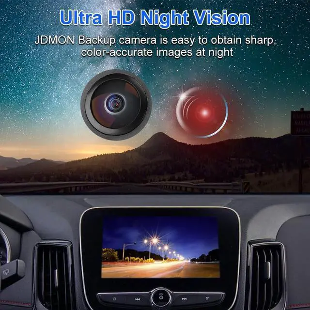 Alt view image 4 of 5 - JDMON Backup Rear Park Assist Camera Compatible with Chevy Traverse 2013 2014 2015 2016 2017 Replacement for 22900993 23135306 Reversing Aid Camera