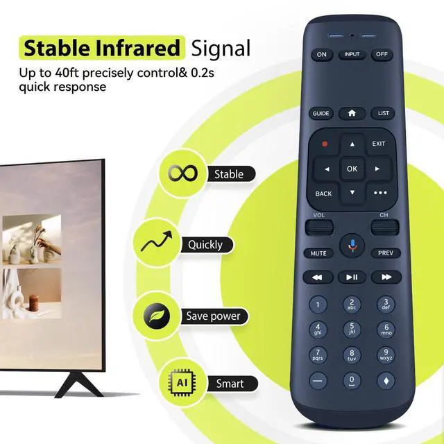 Alt view image 4 of 5 - RYQIF AT&T TV Now DirecTV Receiver and Direc TV Stream Replacement 2nd Generation Voice RC82V Remote Control for C71KW-400 C71KW-200 Osprey Receiver - Requires Compatible