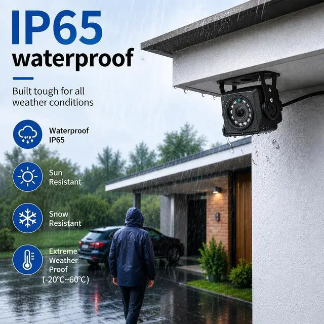 Alt view image 3 of 5 - REVODATA HD 5MP IP65 Waterproof Mini POE IP Camera,12 pcs LEDs IR Night Vision 3.6mm Lens Mini Indoor Outdoor Security Video CCTV Camera,H.265 Motion Detection (I704-2-P-HSV6)