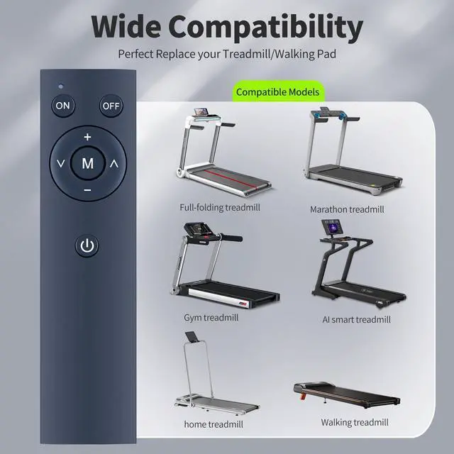 Alt view image 3 of 5 - FQOUG Replacement Remote Control for Trailviber Walking Pad Treadmill, Compatible with Model X01