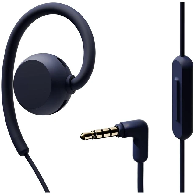 Main image of nwm Wired 3.5mm Open Ear Stereo Earbuds with Microphone Navy Blue