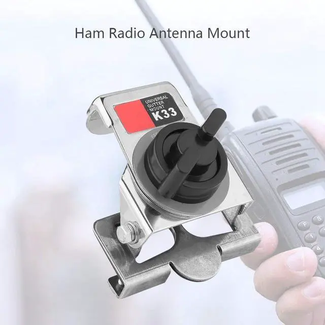 Alt view image 3 of 5 - FOSA Ham Radio Antenna Mount 180 Rotation Dual Axes Full Stainless Steel Antenna Brackets Mounts for Ham Radio with Installation Bag