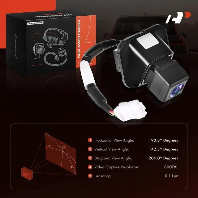 Alt view image 2 of 5 - A-Premium Park Assist Camera Rear View Backup Reverse Camera Compatible with Select Mazda Models - 2014 2015 6 - Replace# GJT167RC0