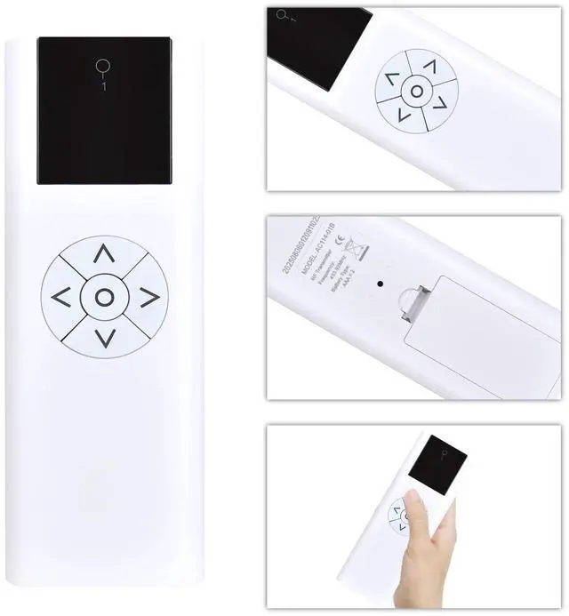 Alt view image 3 of 5 - SJUIF AC114-01B 01 Replacement Remote Control 1 Channel Wireless Blinds Controller for Motorized Roller Shades and Blinds