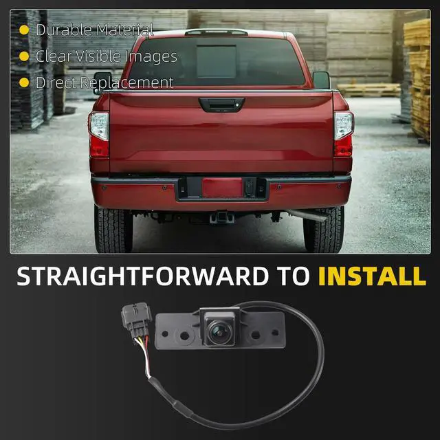 Alt view image 5 of 5 - Dasbecan Rear Back View Camera Compatible with Nissan Titan/Titan XD 2016 2017 2018 2019 2020 2021 2022 2023 2024 5.0L 5.6L, Car Park Backup Assist Camera Replaces# 28442-EZ00A 28442-EZ01A