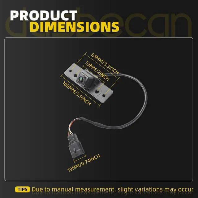 Alt view image 4 of 5 - Dasbecan Rear Back View Camera Compatible with Nissan Titan/Titan XD 2016 2017 2018 2019 2020 2021 2022 2023 2024 5.0L 5.6L, Car Park Backup Assist Camera Replaces# 28442-EZ00A 28442-EZ01A