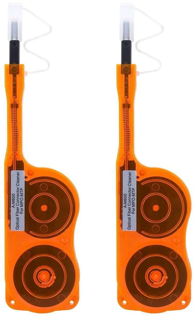 Main image of Duogalia 2 Pack Fiber Optic Cleaner Tools Cleaning Pen for MPO/MTP Connector, Optical Connector Cleaner Over 600 Cleans Fiber Endface Cleans & Optical Connector Cleans(Orange)