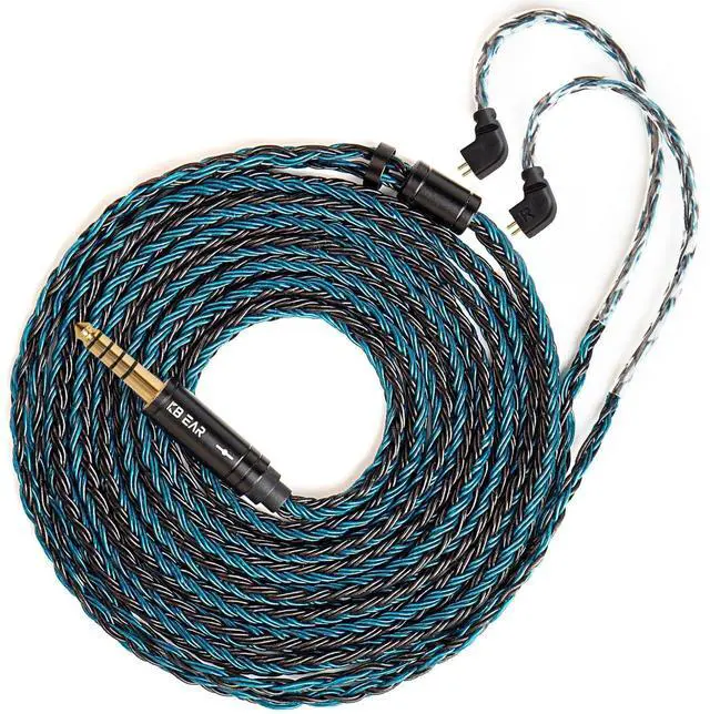 Main image of KBEAR ST16 Plus 2 Meter Detachable IEM Cable 16 Core 5N OCC Silver-Plated Long in-Ear Earphone Cable for HD414 HD650 HD600 Tin Audio T2 T2 PRO T3 T5 Westone TFZ Kinera Shozy Simgot (TFZ 4.4MM)