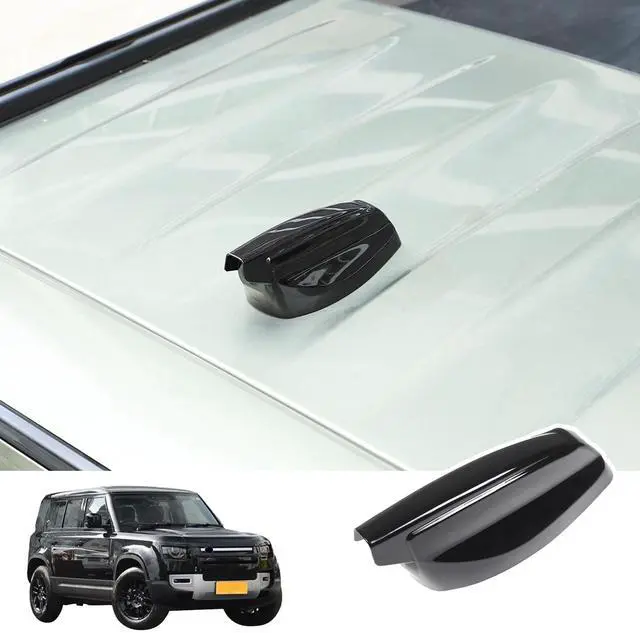 Main image of Bekantogy Car Shark Fin Antenna Cover Compatible with Land Rover Defender 90 110 130 2020-2024 Roof Antenna Cover ABS Shark Fin Aerial Antenna Decorative Cover (Black)