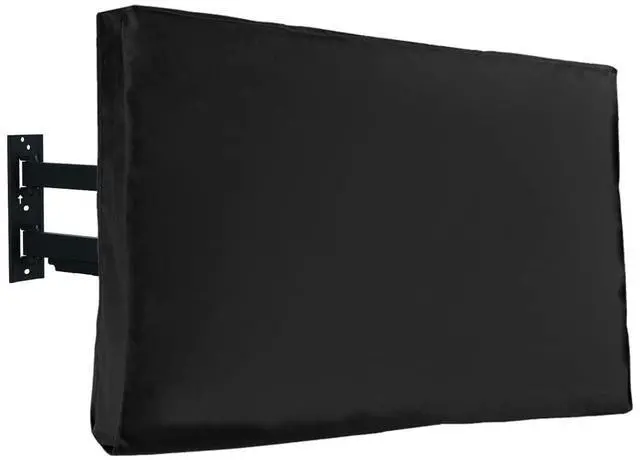 Main image of Gicov Outdoor TV Cover Waterproof with Front Flap Transparent Film Visible Patio TV Cover Dustproof Television LED LCD Screen Protector with Remote Controller Pocket (60-65")