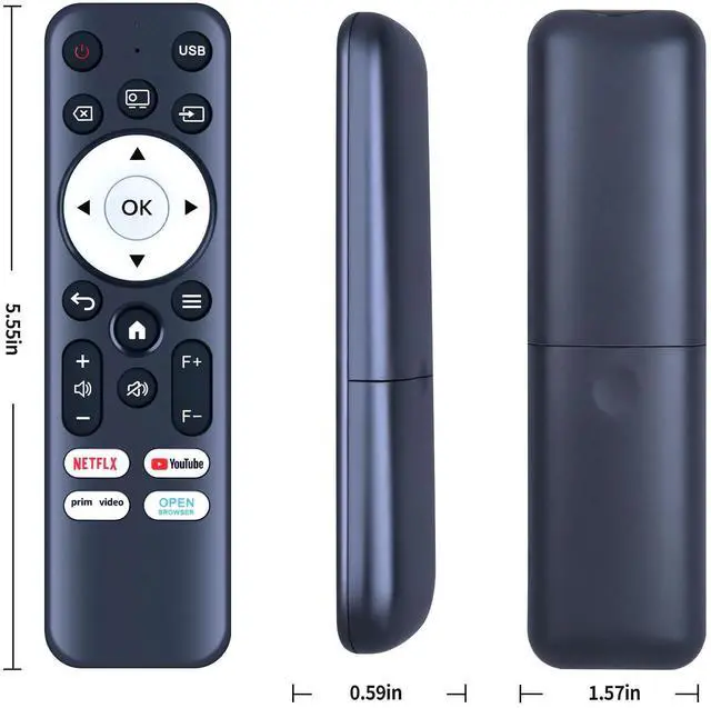 Alt view image 2 of 3 - WKOLF Remote Control Replacement Fits for DBPOWER N5, Tecaki X5, VOPLLS M10, TMY T02 Smart Mini Projector