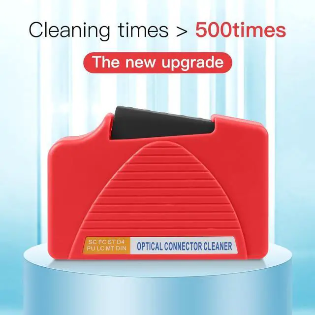 Alt view image 3 of 5 - Duogalia 3PC Fiber Cleaner Box - FTTH Fiber Optic Cleaning Box for FC & SC & LC End Faces & Optical Connectors -More Than 500 Times Anti Static Clean Swab, Red