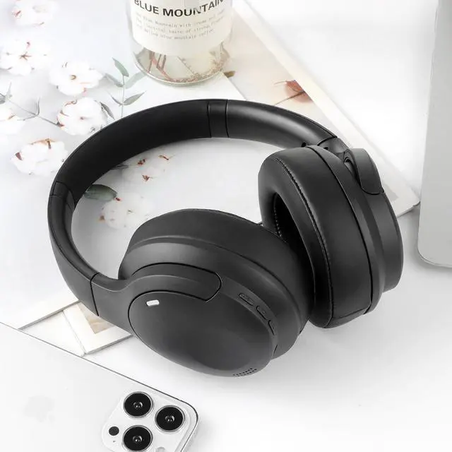 Alt view image 5 of 5 - Dnil Wireless Bluetooth Headphones with a Foldable, Over-Ear Design and Built-in Hidden Microphone, Suitable for Studying, Listening to Music, and Gaming.