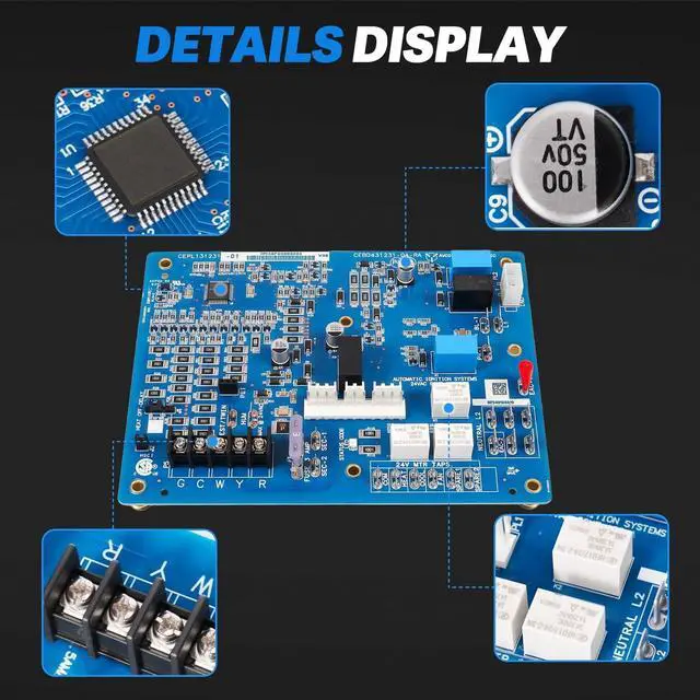 Alt view image 3 of 5 - Lazenta HK42FZ086 Control Board Compatible with Carrier Payne Bryant HVAC Furnace Control Board